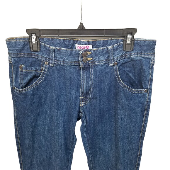Dear ab Womens Size 12S Blue Solid BootCut Jeans - Picture 8 of 9